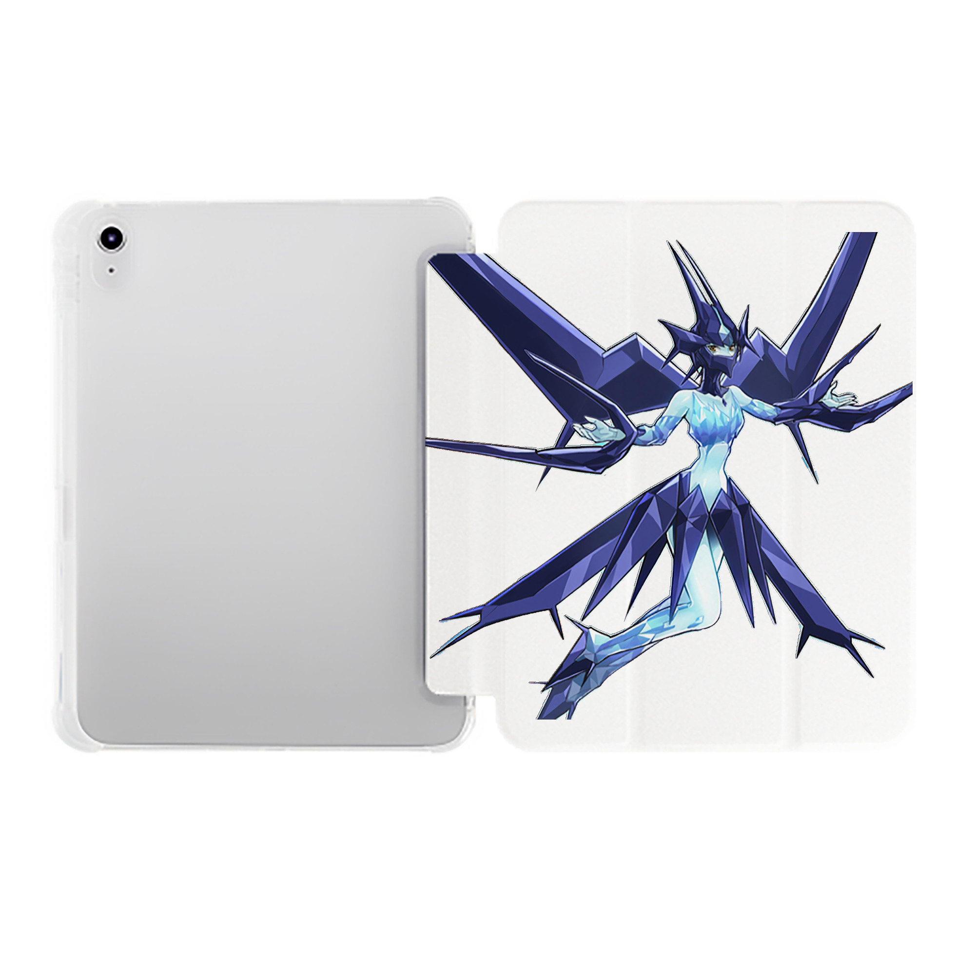 （画像用） 遊☆戯☆王 Yu-Gi-Oh! IPad ケース ペン収納付き 三つ折りスタンド PUレザー×シリコン 対応機種9.5/10.5/10.9インチ